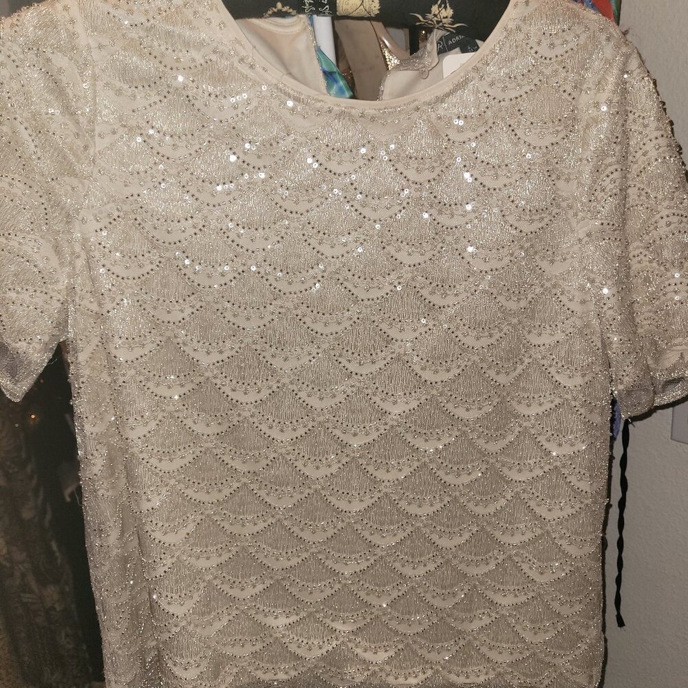 Sequin beaded top